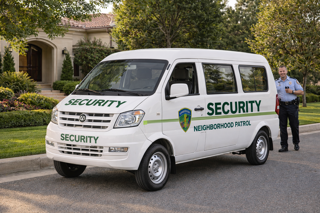 Neighborhood Security With Electric Utility Vehicles